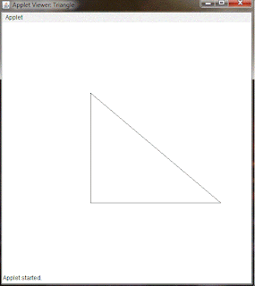 java triangle applet