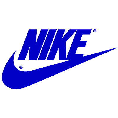 blue nike logo