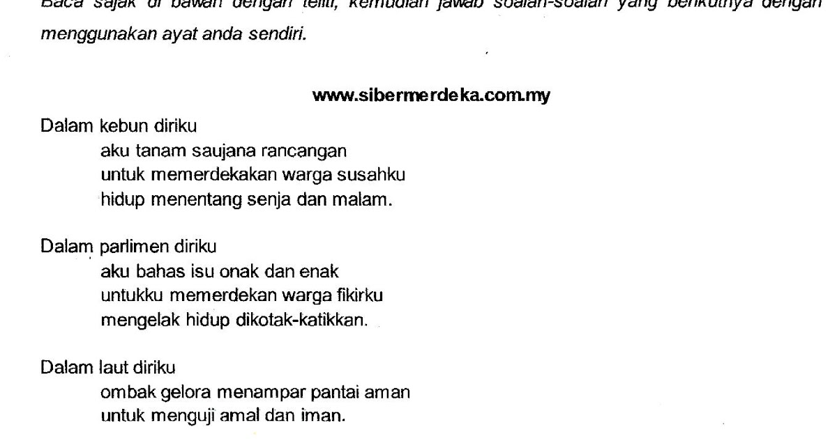 Soalan Prosa Burung Terbang Dipipiskan Lada - Little Ponny d