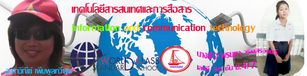 เทคโนโลยีสารสนเทศและการสื่อสาร ม.4