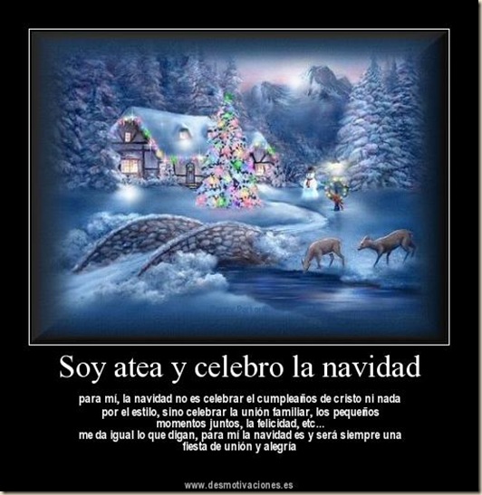 navidad atea dios