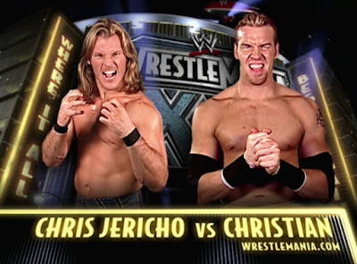 WWE Wrestlemania 20 Review - Chris Jericho vs. Christian match graphic