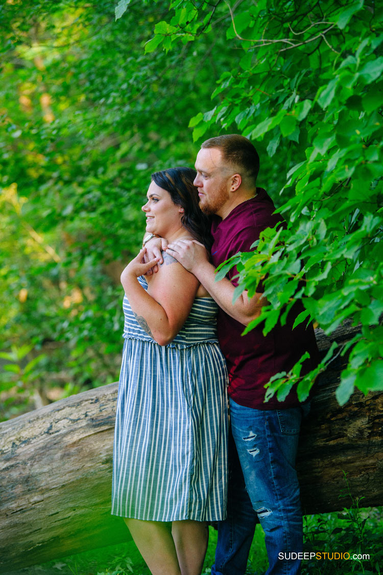 Ann Arbor Summer Engagement Pictures in Nature by SudeepStudio.com Ann Arbor Wedding Photographer