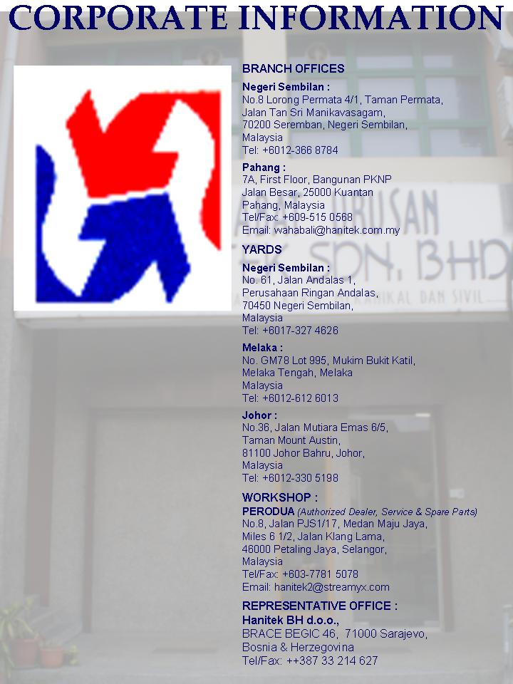 Welcome To Hanitek Sdn. Bhd.'s Homepage 