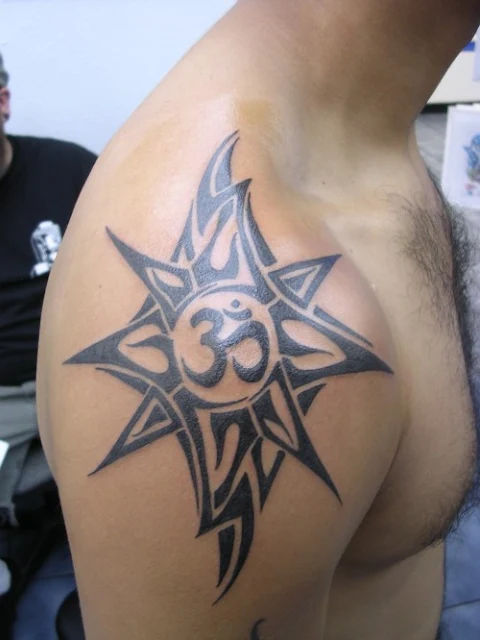 Hindi OM tattoo