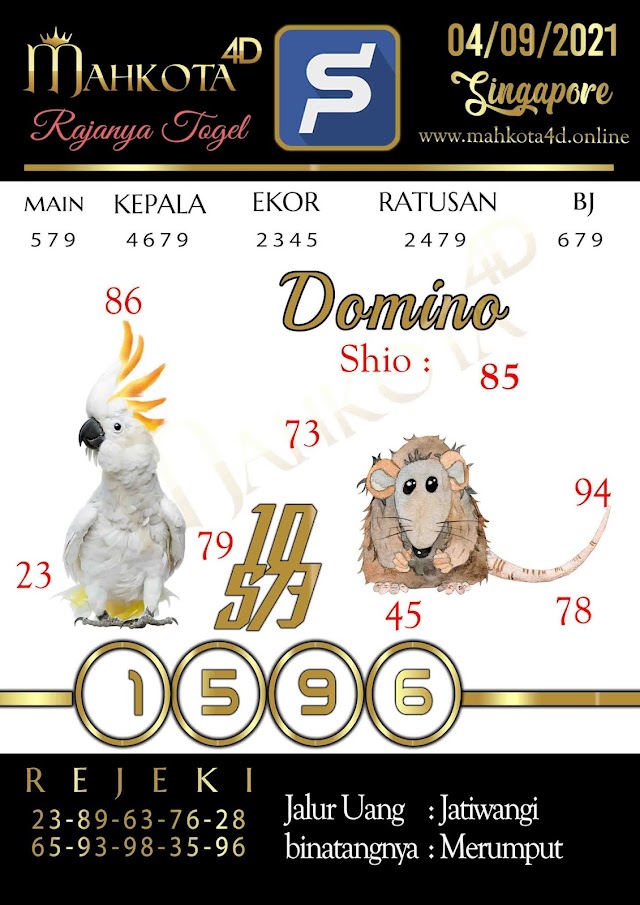 Syair Prediksi Togel Singapore - SGP Sabtu, 04 - September - 2021
