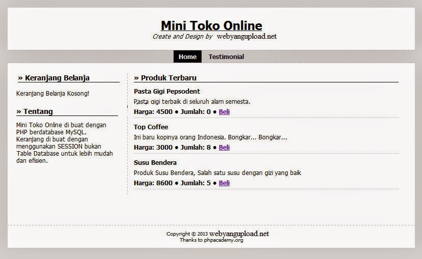 Contoh Database Ecommerce - Contoh Sit