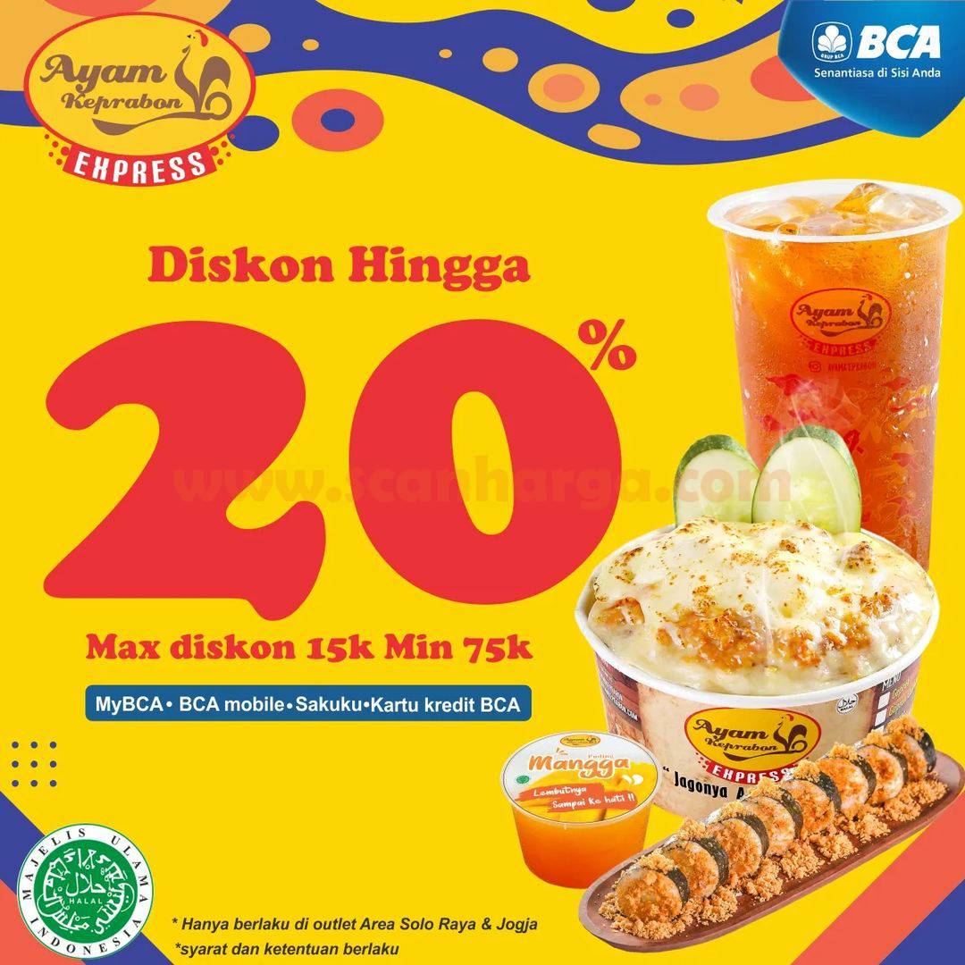 Promo AYAM KEPRABON BCA DISKON 20%