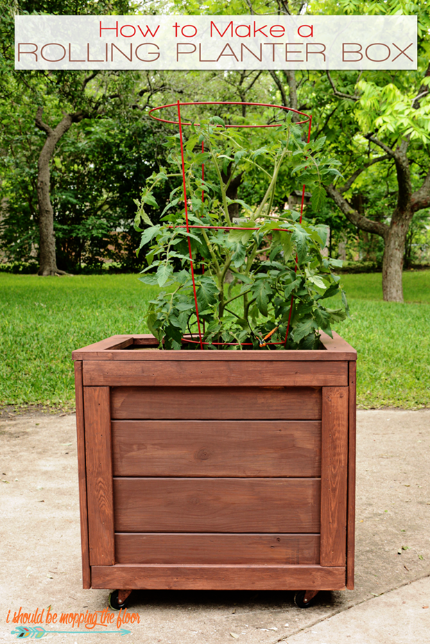 rolling planter box