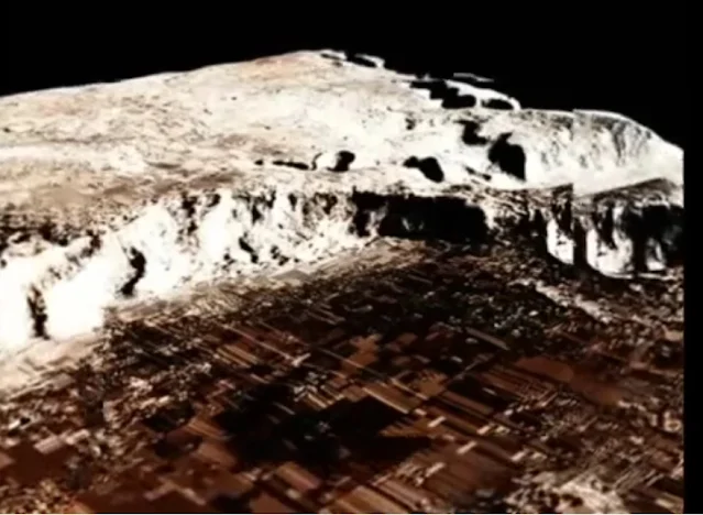 Huge cities on Mars which have been airbrushed out by the Illuminati and the Government.