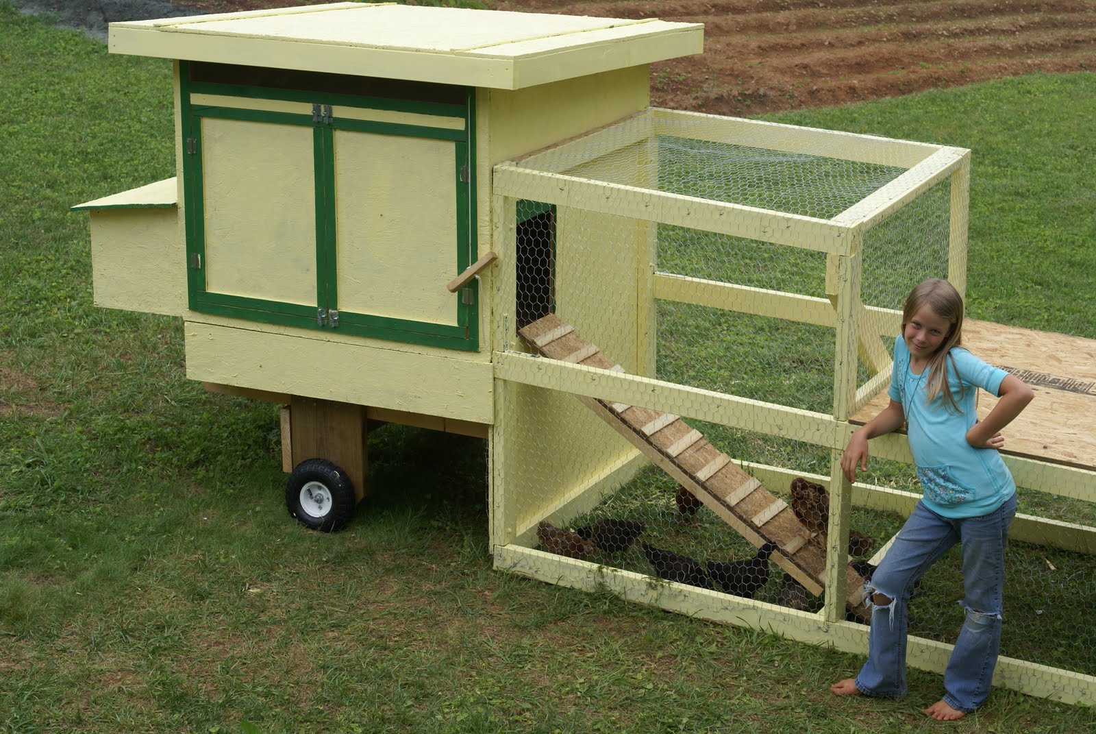 Chicken Tractor Plans Free Pvc http://hauserhomestead.blogspot.com ...