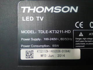 DUMP THOMSON TDLE-KT3211-HD carte mere v59-t9c1 4715-mv59t9