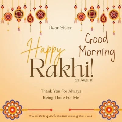 Good Morning Raksha Bandhan Images for Sister