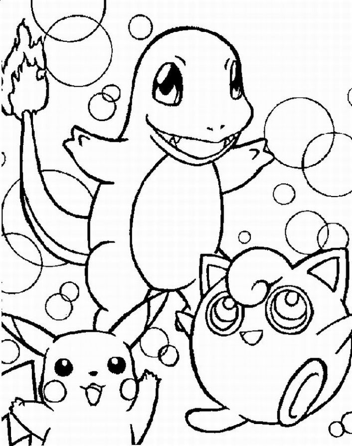 Pokemon  Coloring  Pages  Team colors