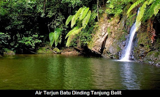 batu dinding, air terjun bading