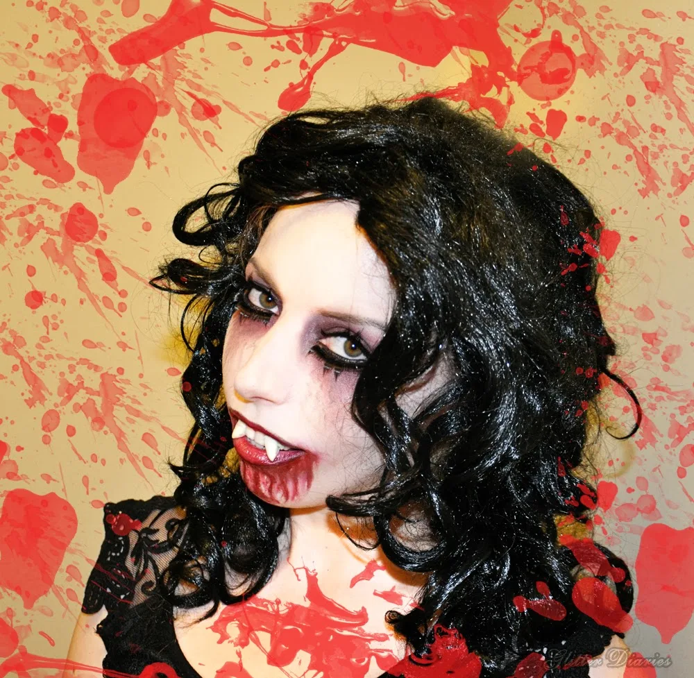 Halloween Makeup Tutorial Deadly Vampire Glitter Diaries
