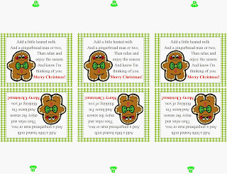 Gingerbread Man Poem Bag Topper Printable by Kims Kandy Kreations