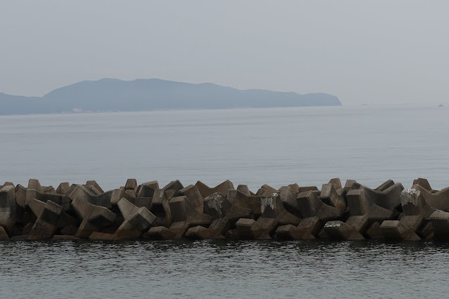 泊地を出たすぐの所からの眺め