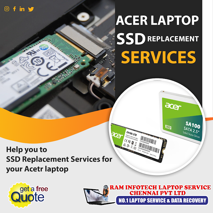 Acer Laptop SSD Replacement Service in omr 