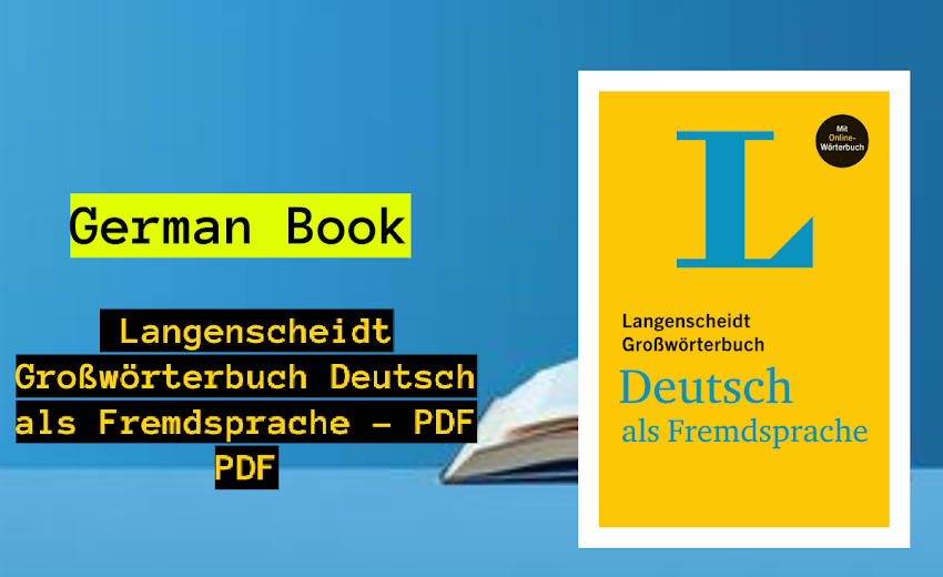 German Book - Langenscheidt Großwörterbuch Deutsch als Fremdsprache - PDF