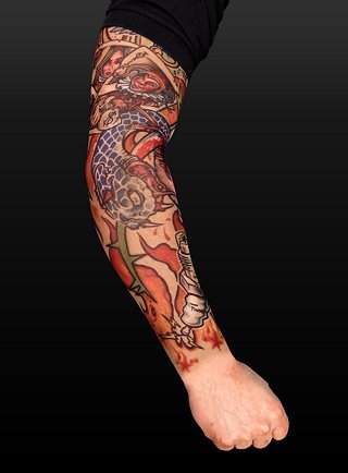Complete Sleeve tattoos in contrast to solitary tattoos include lots of