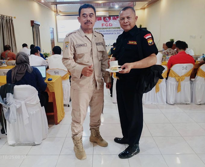 Menghadiri FGD Penyusunan Rencana Penanggulangan Bencana Kabupaten Karanganyar