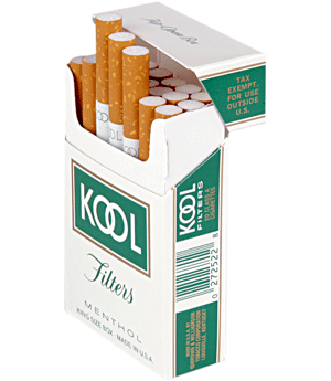 kool cigarettes engraving