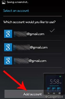 Menambahkan gmail baru di android