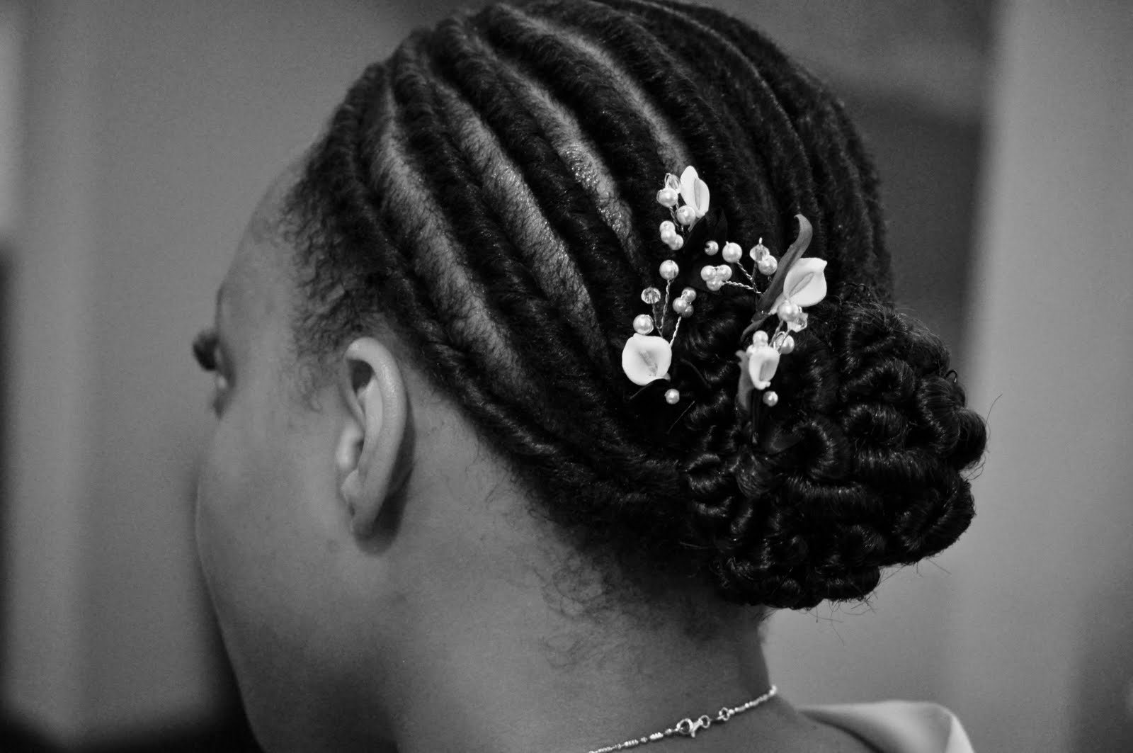 Twists Hairstyles on Bride  Flat Twist Bun   Hairstyles 2011  Real Bride  Flat Twist Bun