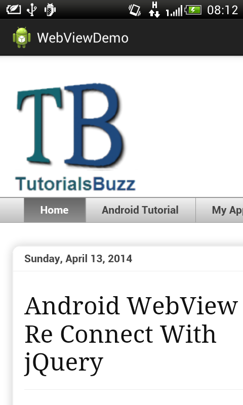 Android WebView Redirect No Network Page With jQuery | Tutorialsbuzz ...