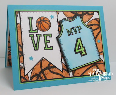 ODBD Basketball Stamp/Die Duos, ODBD All-Star Jerseys, ODBD Custom Sports Jerseys Dies, ODBD Custom Pierced Rectangles Dies, Card Designer Angie Crockett