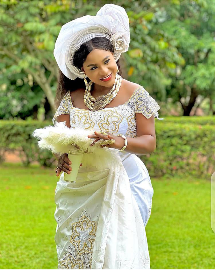 Actress Destiny Etiko stuns in her traditional marriage attire - photos