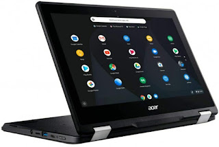 Acer Spin 11 2-in-1 Convertible 11.6" HD Touchscreen WLED-Backlit Chromebook, Intel Celeron N3350