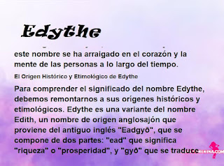 significado del nombre Edythe