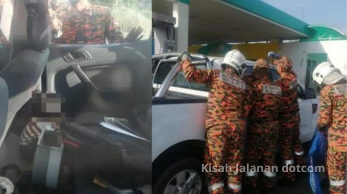 Pintu kereta terkunci automatik, budak 2 tahun terperangkap lebih setengah jam