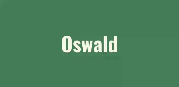 oswald top fonts for microsoft excel users on canva