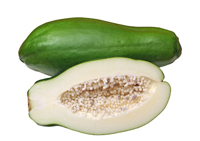 Unripe papaya