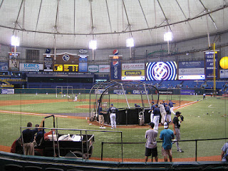 Home to center, Tropicana Field