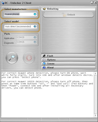 dc-unlocker automatically searches your usb modem