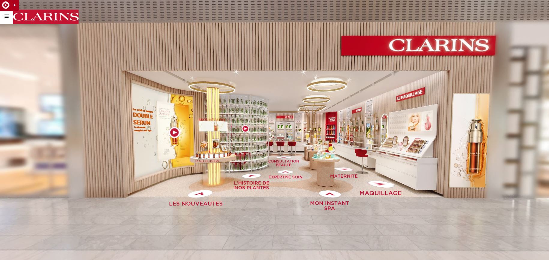 avis et test concept store virtual clarins