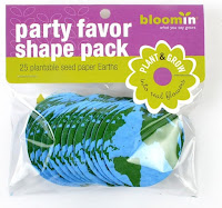 Image: Bloomin Seed Paper Shapes Packs - Earth Shapes - 25 Shapes Per Pack - 2.1 {Blue Green} by Bloomin