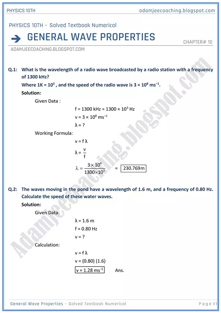 general-wave-properties-solved-textbook-numericals-physics-10th