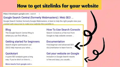 What is sitelink in Google and how to get proper sitelinks?