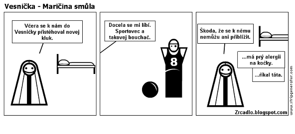 Komiks Vesnička - Maričina smůla.