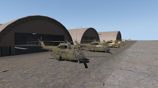 Arma3用CUP MODのAS 332 Super Puma輸送ヘリコプター