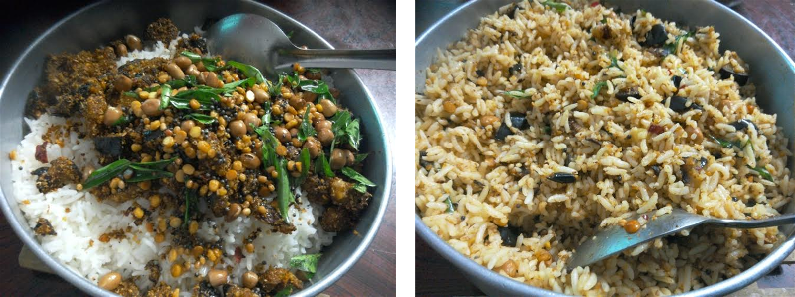 How make to make (Spiced Rice)? Baingan Vangibath to rasam  buttermilk how