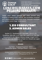 Loker Surabaya di Taman Zakat Indonesia Januari 2020