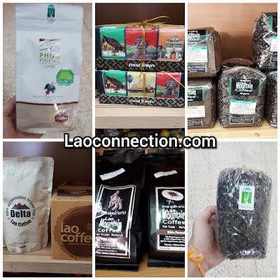 Made in Laos: Variety of coffee and tea