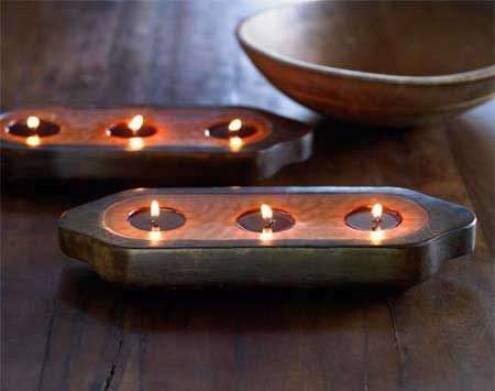 sustainable living find of the day: chapati candle tray