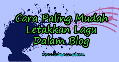 cara, letak, lagu, dalam, blog